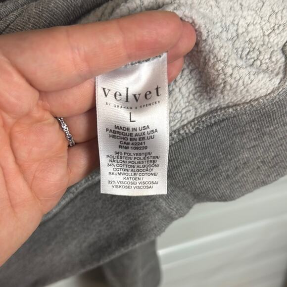 Velvet by Graham & Spencer Heather Gray Sweatshirt - Picture 3 of 6